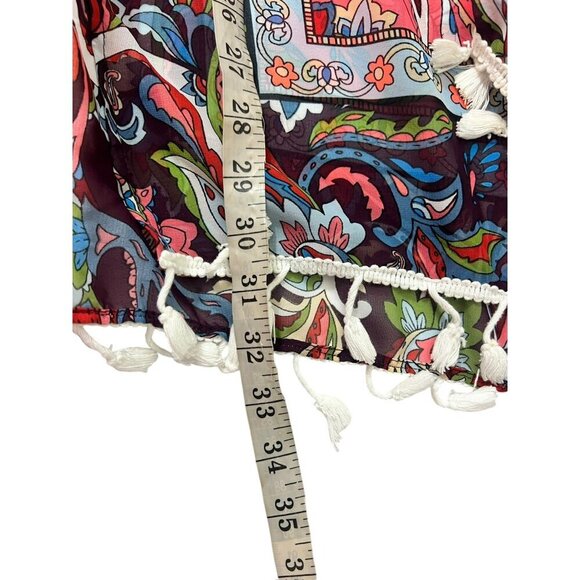 Women's Pink Floral Shear Cardigan - Picture 4 of 4